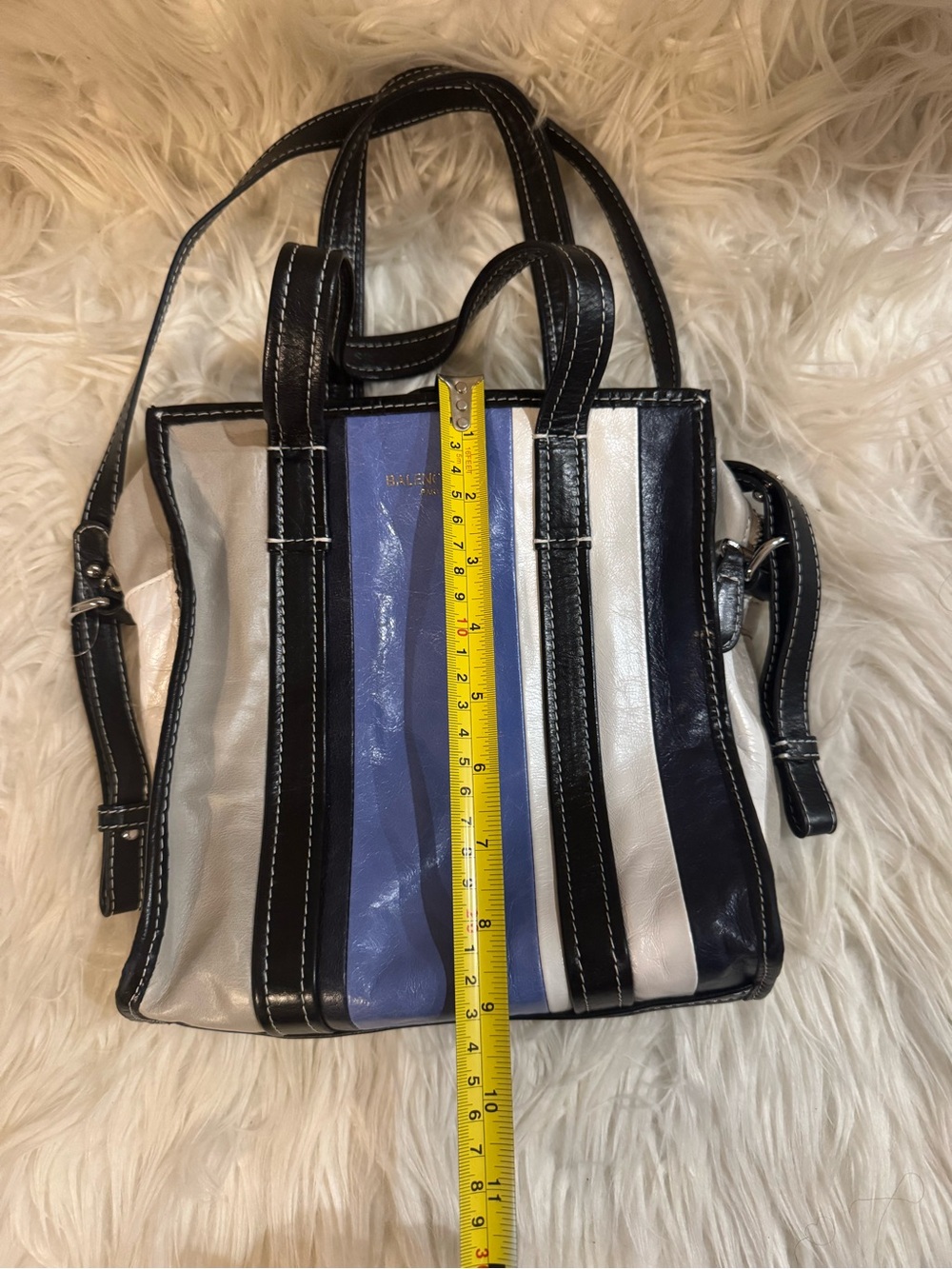Balenciaga Striped Women’s Tote Bag - Picture 4 of 10